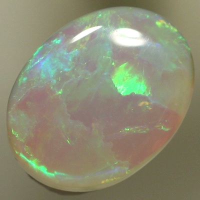 SOLID SEMI BLACK OPAL Fresh and bright rolling flashes, lime green with a glassy orange glow